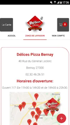 Delices Pizza android App screenshot 1