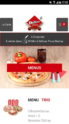 Delices Pizza android App screenshot 2